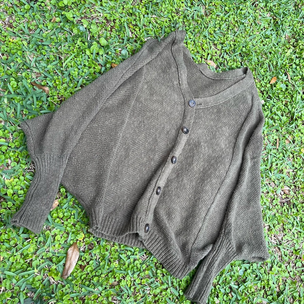 forest green, knit sweater